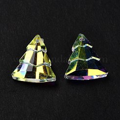 Glass Rhinestone Pendants&nbsp;RGLA-O002-A01-001AB