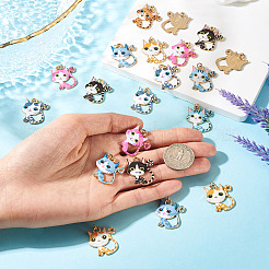 24Pcs Alloy Enamel Pendants&nbsp;ENAM-TA0003-83