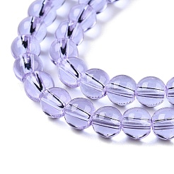 Transparent Glass Beads Strands&nbsp;X-GLAA-T032-T6mm-01