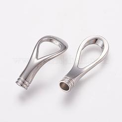 Tarnish Resistant 304 Stainless Steel Magnetic Clasps with Glue-in Ends&nbsp;STAS-L189-14P