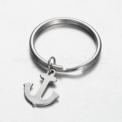 Tarnish Resistant Stainless Steel Anchor Keychain&nbsp;KEYC-JKC00046-03