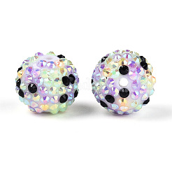 Easter Theme Round Resin Rhinestone Beads&nbsp;OACR-T028-66C