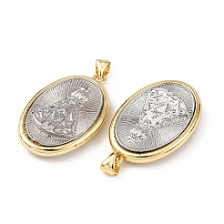 Brass Religion Pendants&nbsp;KK-K408-04G-04