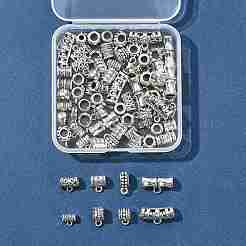 75Pcs 15 Styles Tibetan Style Alloy Tube Bails&nbsp;FIND-FS0004-50
