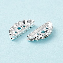 Brass Middle East Rhinestone Bridge Spacers&nbsp;RB-RSB024NF-2