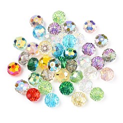 Faceted Transparent Glass Beads&nbsp;GLAA-E047-01B