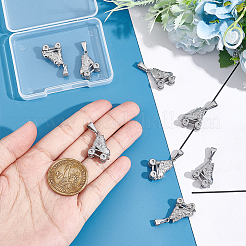 8Pcs 304 Stainless Steel Pendants&nbsp;STAS-UN0045-35P