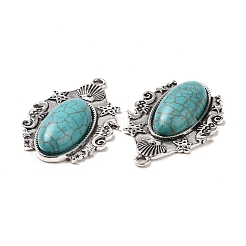 Synthetic Turquoise Pendants&nbsp;X-PALLOY-K001-043