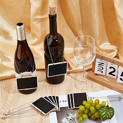 10Pcs Mini Wooden Hanging Chalkboard&nbsp;HJEW-DR00238