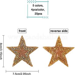 Star Rhinestone Patches&nbsp;DIY-FG0002-71