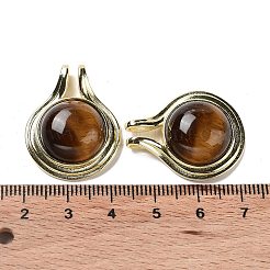 Natural Tiger Eye Pendants&nbsp;G-M405-06G-04