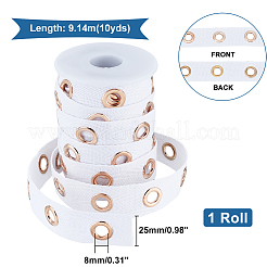 10 Yards Cotton Ribbons with Brass Eyelet Rings&nbsp;OCOR-PH0002-18B