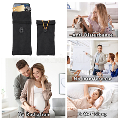 Polyester Security Faraday Bags for Key-Fob Protector&nbsp;ABAG-WH0032-119C