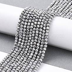 Electroplate Glass Beads Strands&nbsp;GLAA-H021-01B-FP08