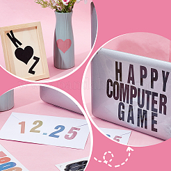6 Sets 2 Colors Paper Self-Adhesive Stickers&nbsp;DIY-GA0009-63