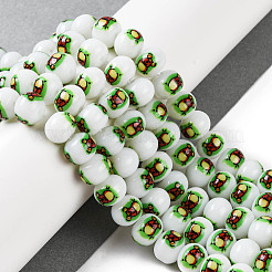 Printing Glass Beads for Necklaces Bracelets Making&nbsp;GLAA-B020-02A-04