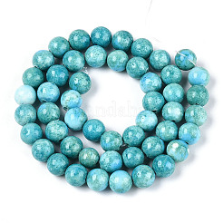 Dyed Synthetic Fossil Beads Strands&nbsp;G-T139-8mm-66F