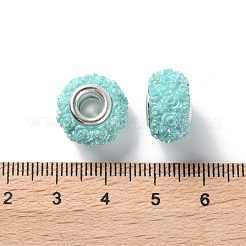 AB Color Resin Rose Flower European Beads&nbsp;RESI-M001-05E