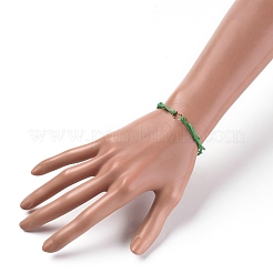 Adjustable Waxed Cotton Cord Bracelets&nbsp;X-BJEW-JB05064