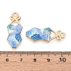Alloy Enamel Pendants&nbsp;ENAM-T022-38KCG-02