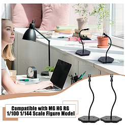 Adjustable Plastic Assembled Action Figure Display Holders with Hexagon Bases&nbsp;DIY-WH0043-157A
