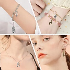 60Ps 20 Styles Musical Theme Tibetan Style Alloy Pendants&nbsp;FIND-FS0005-05