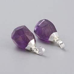 Natural Amethyst Pendants&nbsp;X-G-G845-07S-05A