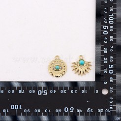30Pcs 3 Styles Synthetic Turquoise Alloy Pendants&nbsp;FIND-SZ0002-82