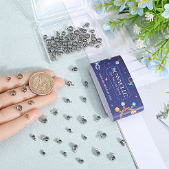 80Pcs 4 Styles 304 Stainless Steel Tube Bails&nbsp;STAS-SC0007-66