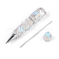 Fishtail Resin & Polymer Clay Pave Rhinestone Ball-Point Pen&nbsp;AJEW-T013-05F
