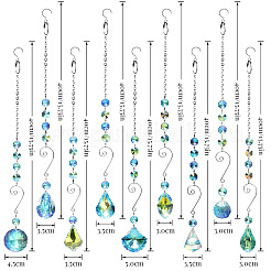 Glass Teardrop/Cone/Oval/Round Pendant Decorations&nbsp;WG34775-01
