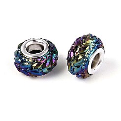 Opaque Resin European Beads&nbsp;RESI-T057-29