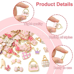 28Pcs 14 Styles Alloy Enamel Pendants&nbsp;ENAM-FS0002-25