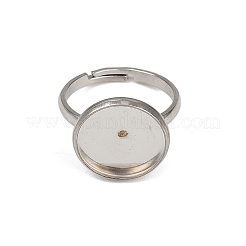 304 Stainless Steel Cuff Ring Components&nbsp;STAS-D372-05P-01D