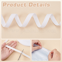 Cotton Herringbone Ribbon&nbsp;OCOR-WH0101-12A-02