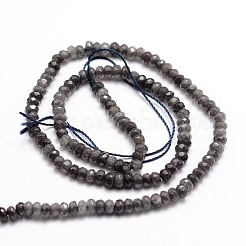 Dyed Natural Malaysia Jade Rondelle Beads Strands&nbsp;G-E316-2x4mm-09
