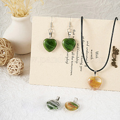 10Pcs 5 Colors Transparent Glass Pendants&nbsp;GLAA-TA0001-73