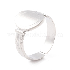Non-Tarnish 304 Stainless Steel Cuff Ring&nbsp;RJEW-F121-02P