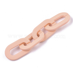 Opaque Spray Painted Acrylic Linking Rings&nbsp;OACR-N009-002A-A14