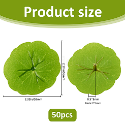Plastic Artificial Lotus Leaf&nbsp;AJEW-WH0314-949