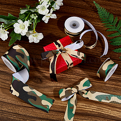 3 Rolls 3 Sizes Camouflage Polyester Grosgrain Ribbon&nbsp;AJEW-WH0695-025