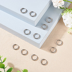 6 Pairs Tarnish Resistant 202 Stainless Steel Huggie Hoop Earrings&nbsp;EJEW-TA0001-57C