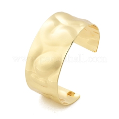 Hammered Brass Cuff Open Bangles&nbsp;BJEW-M060-02G