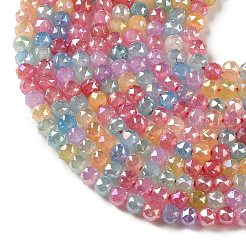 Electroplate Imitation Jade Glass Beads Strands&nbsp;EGLA-A047-01A
