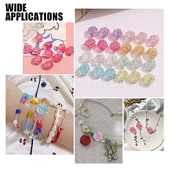 96Pcs 2 Style Transparent Acrylic Beads&nbsp;TACR-AR0001-06