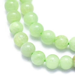 Natural White Jade Beads Strands&nbsp;G-K310-C14-6mm