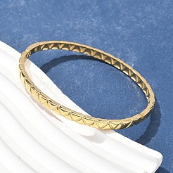 304 Stainless Steel Bangles for Women&nbsp;AJEW-P127-10G