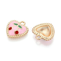 Alloy Enamel Pendants&nbsp;PALLOY-T092-33G