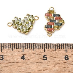 304 Stainless Steel & Rhinestone Connect Charms&nbsp;RB-CBAC930-01G
