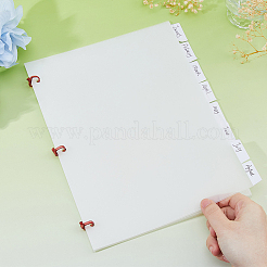 PP Plastic Notebook Index Divider Sheets&nbsp;AJEW-WH0609-113B